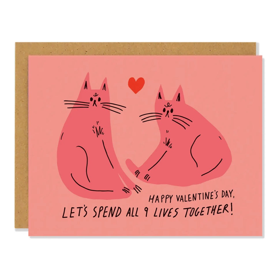 9 Lives Together - Valentine's Day Card