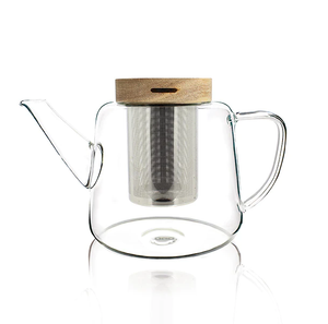 Beech Wood & Glass Teapot - with Infuser