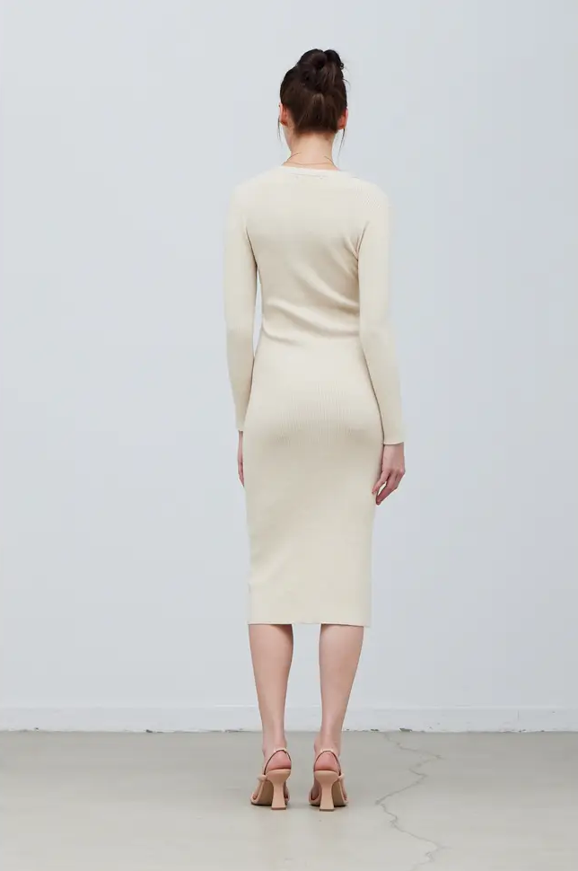 
            
                Load image into Gallery viewer, Button Down Knit Dress
            
        