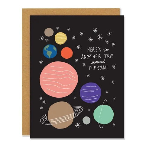 Around the Sun - birthday card