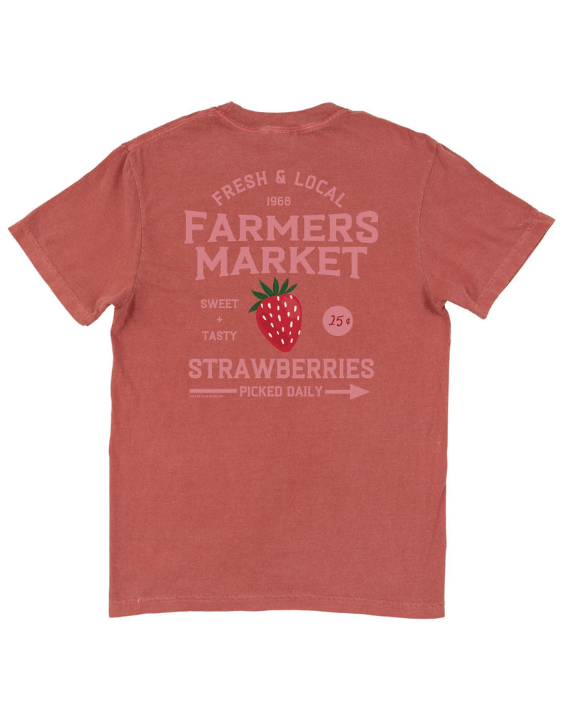 Farmers Market Tee - Strawberry