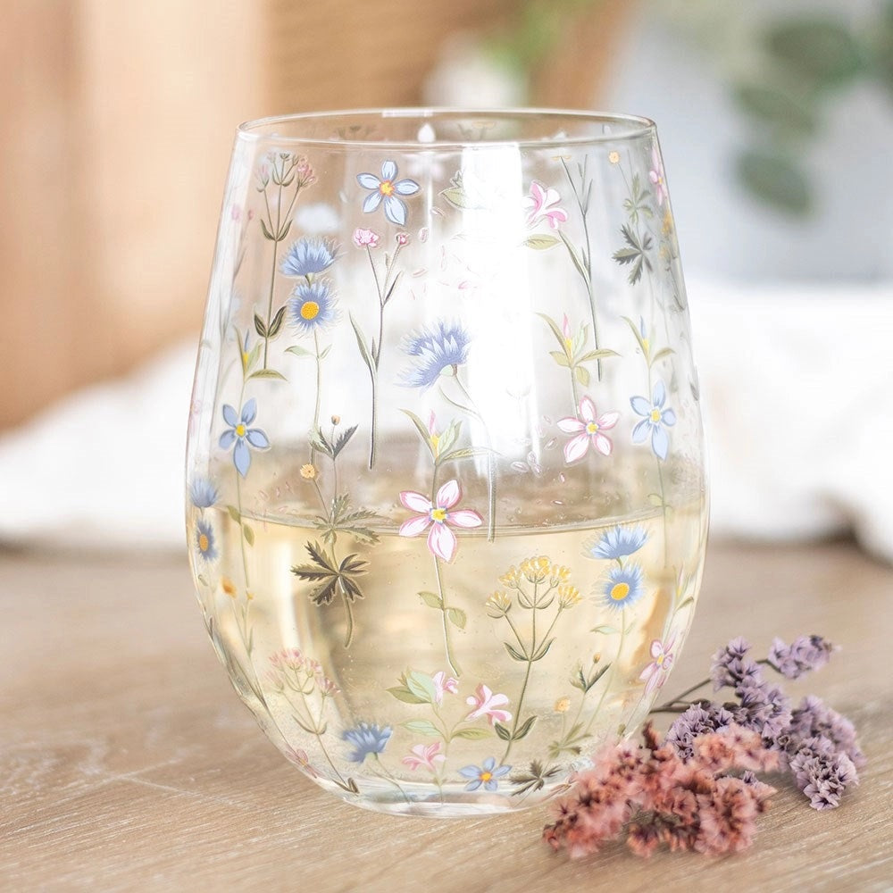 Blooming Garden Stemless Glass