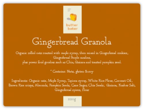 Gingerbread Granola