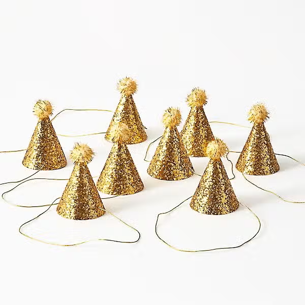 Gold & Glitter Party Hats