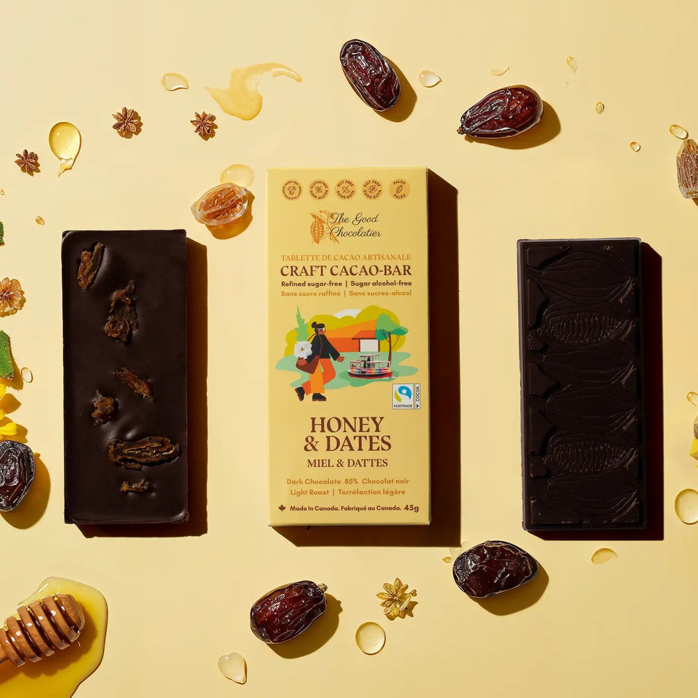 Honey & Dates - 85% Dark Chocolate