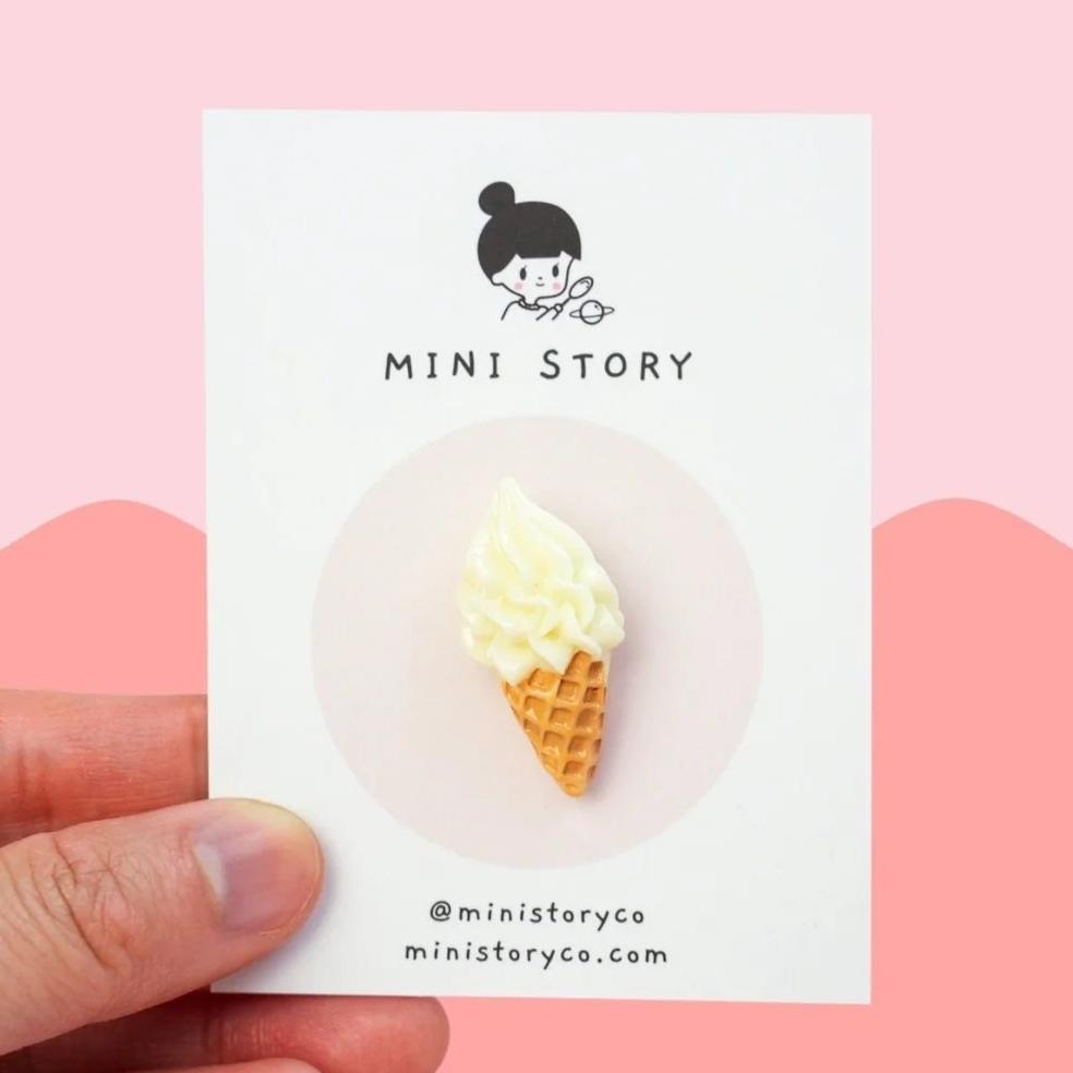 Ice Cream Cone Pin