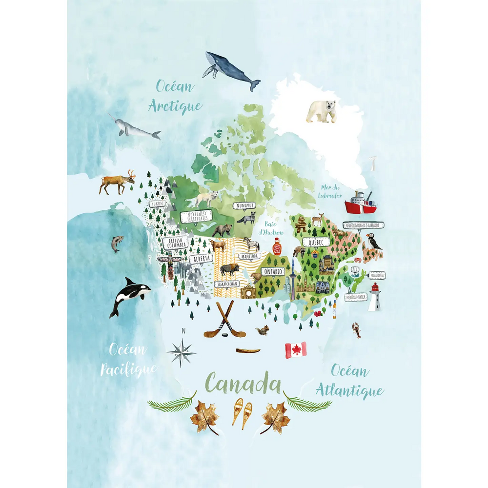 Map of Canada - Tea Towel *New!*