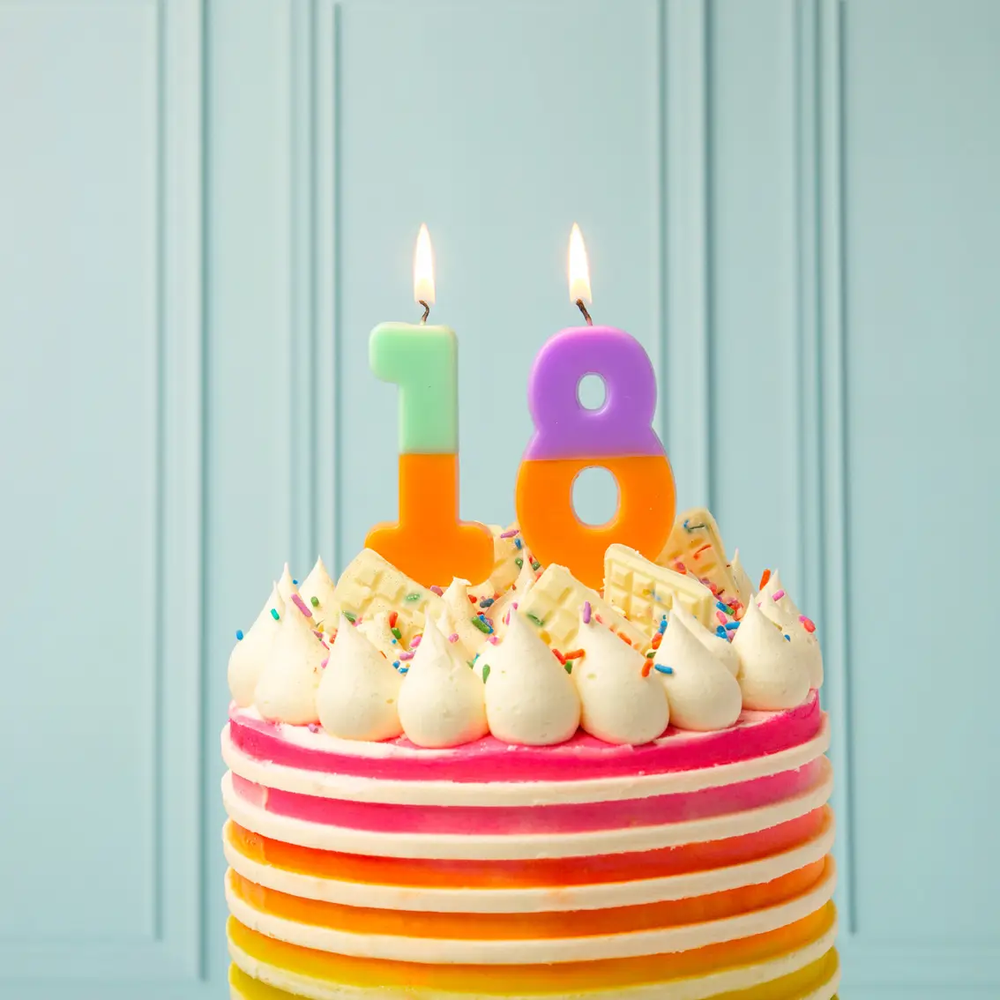 
                      
                        Multicolored Number Candles
                      
                    
