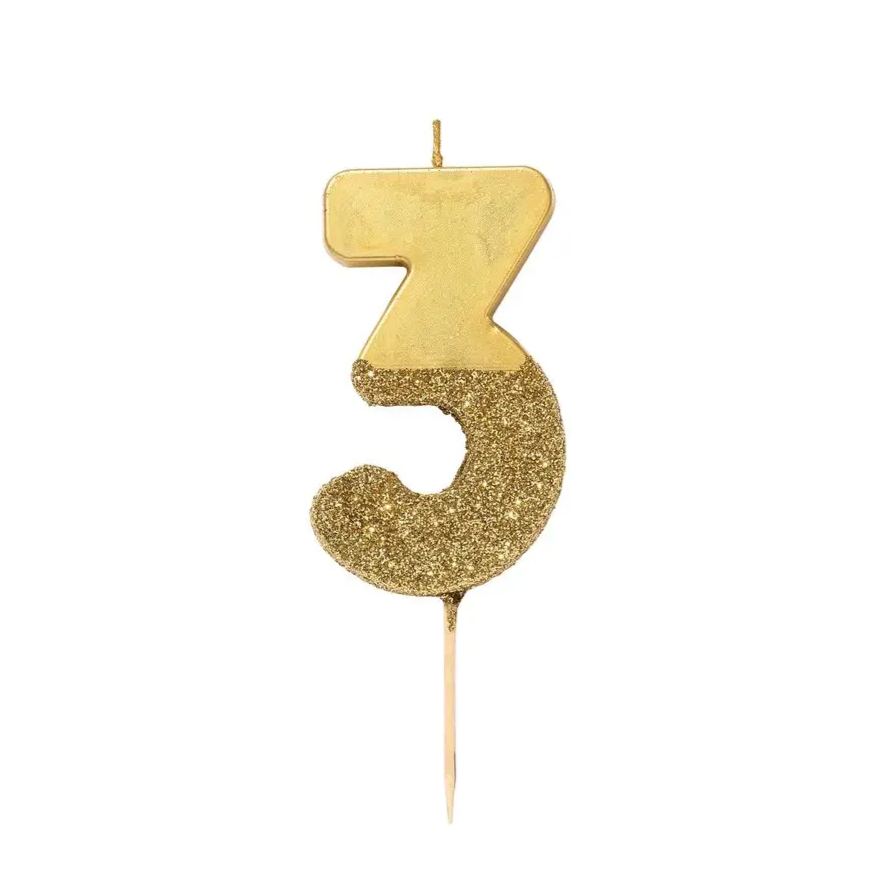 Multicolored Number Candles
