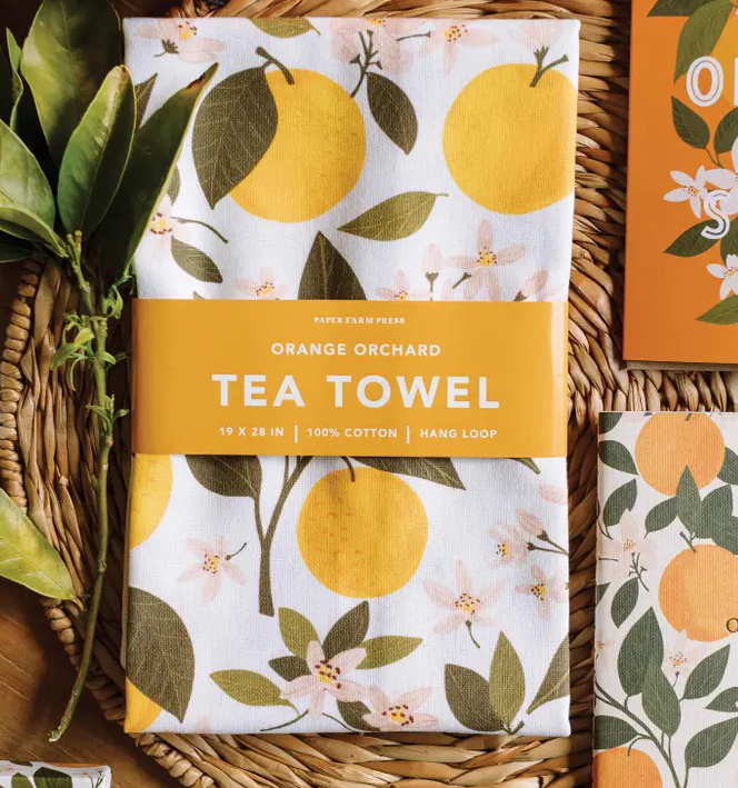 
            
                Load image into Gallery viewer, Orange Orchard Tea Towel
            
        