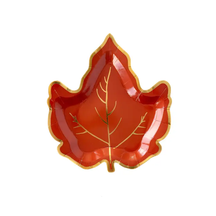 Party Plates - Maple Leaf