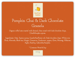 Pumpkin Chai & Dark Chocolate Granola