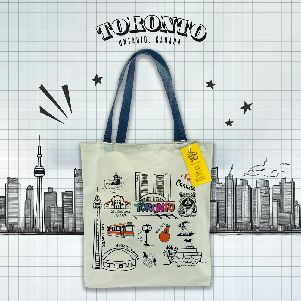 Toronto Icons Canvas Tote bag