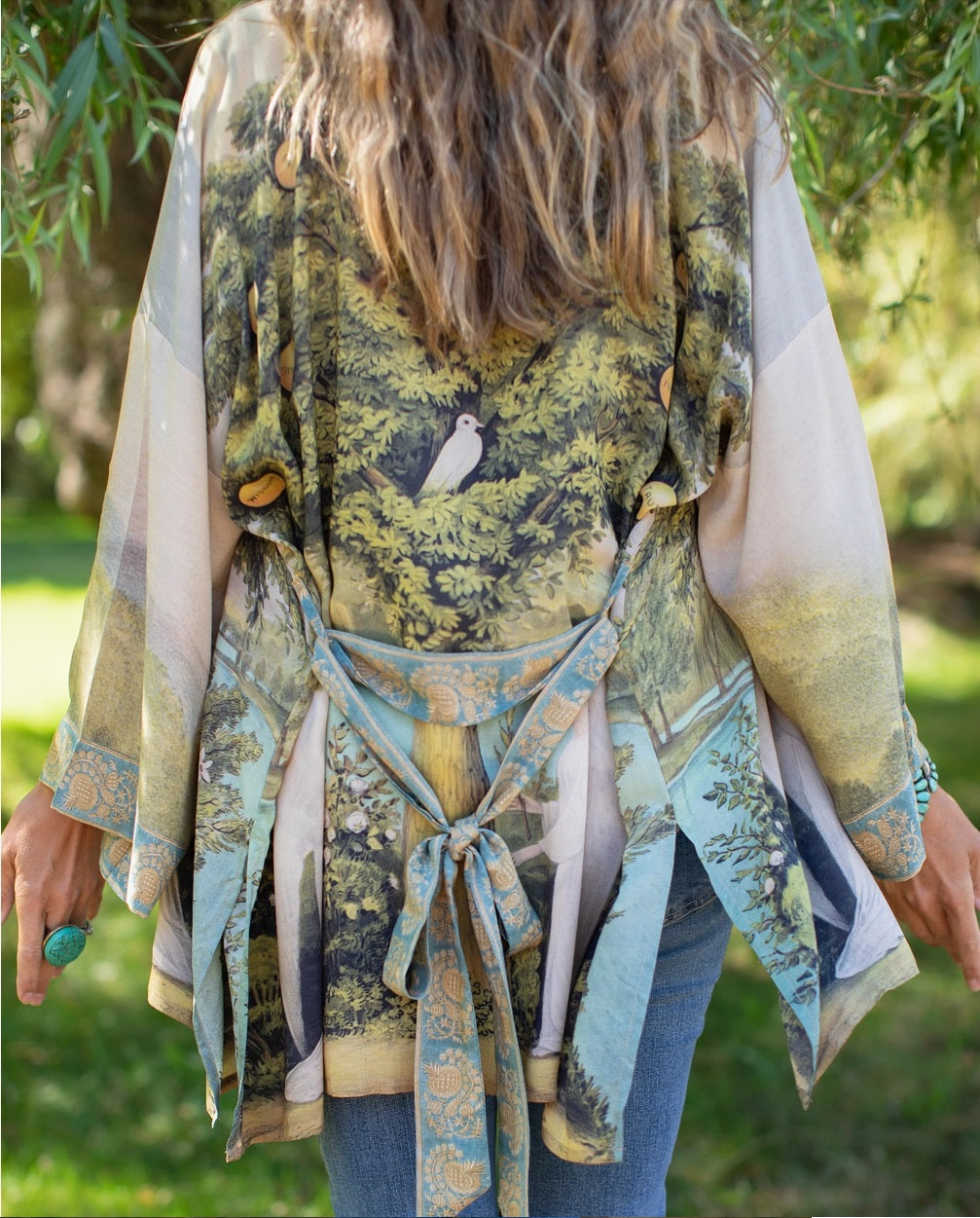 Tree of Life - Bamboo Kimono with belt *Pre-Order now, available in November*