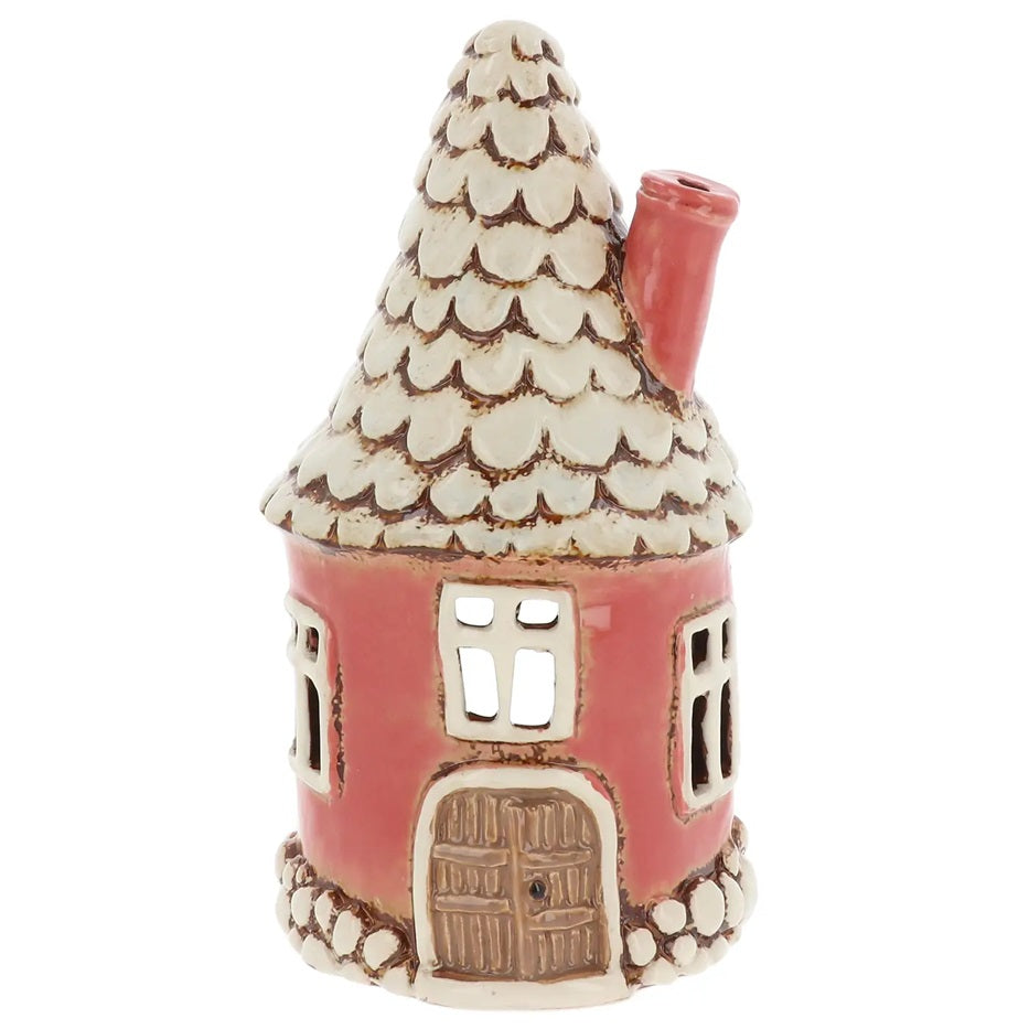 Village Collection: Fairy House with Chimney Tealight Holder / Planter