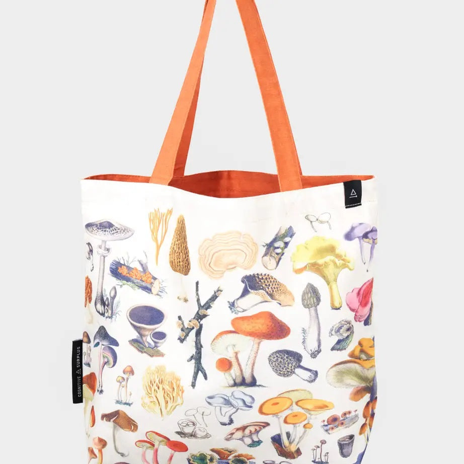 Woodland Mushrooms Tote - Reversible