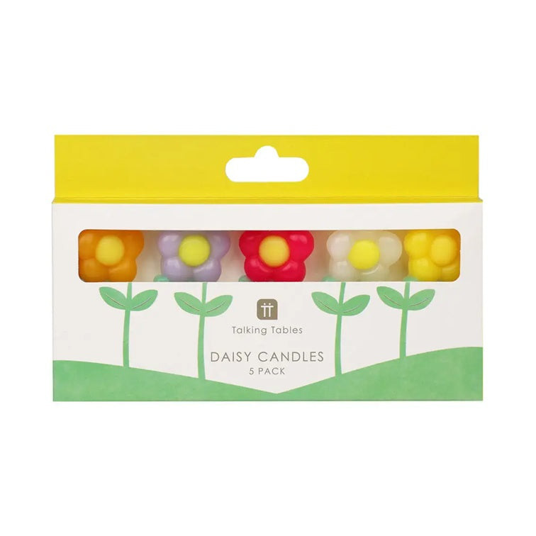 Daisy Birthday Candles - 5 Pack