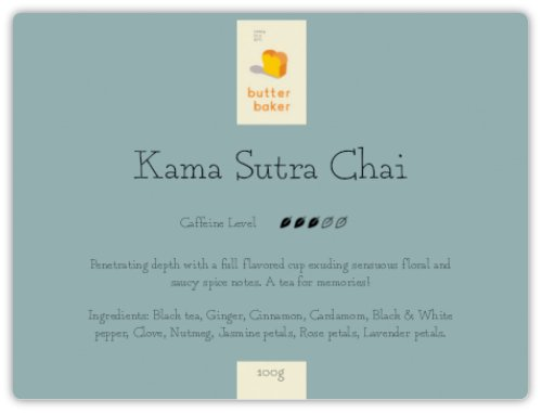 
                      
                        Kama Sutra Chai
                      
                    