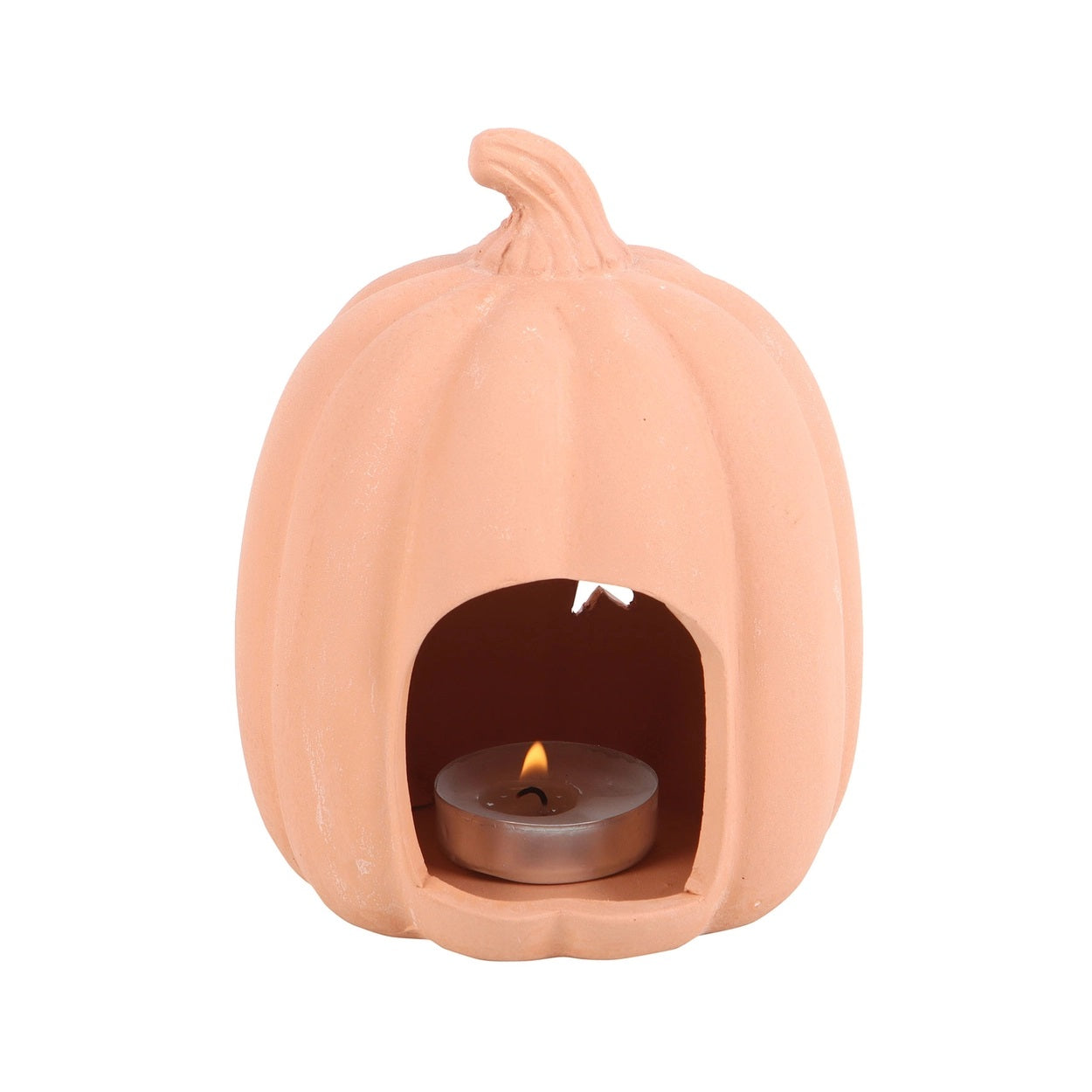 Terracotta Pumpkin Tealight Holder