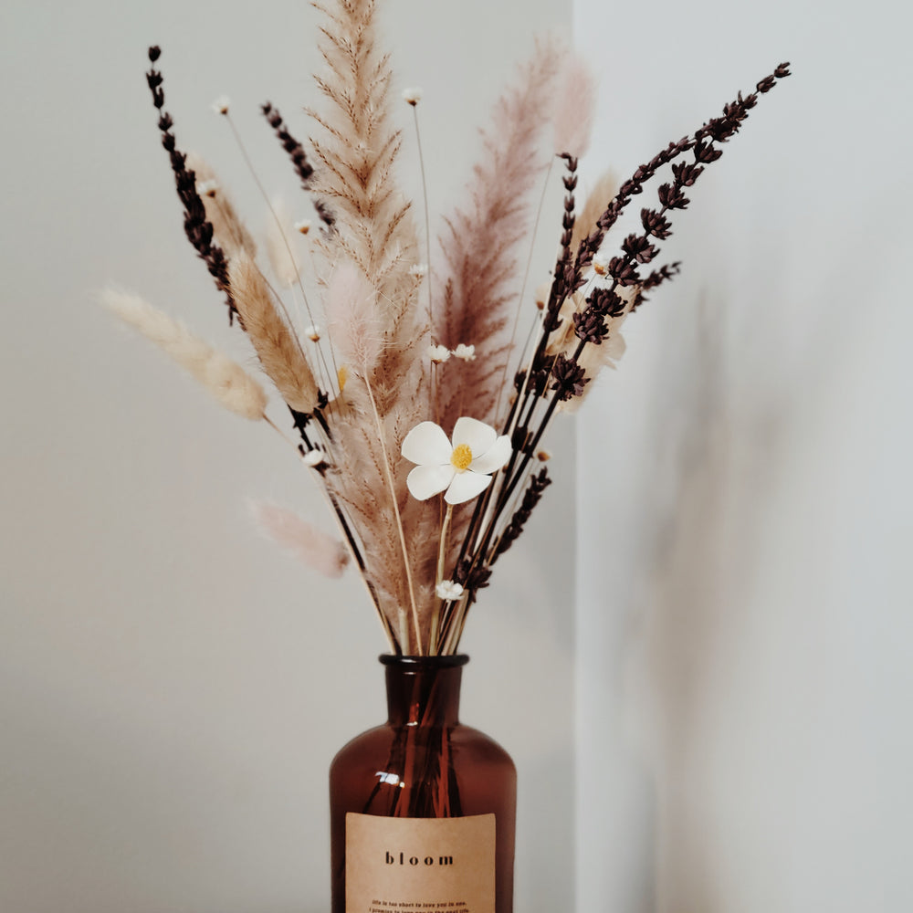 
                      
                        Dried Bouquet in Glass Vase
                      
                    