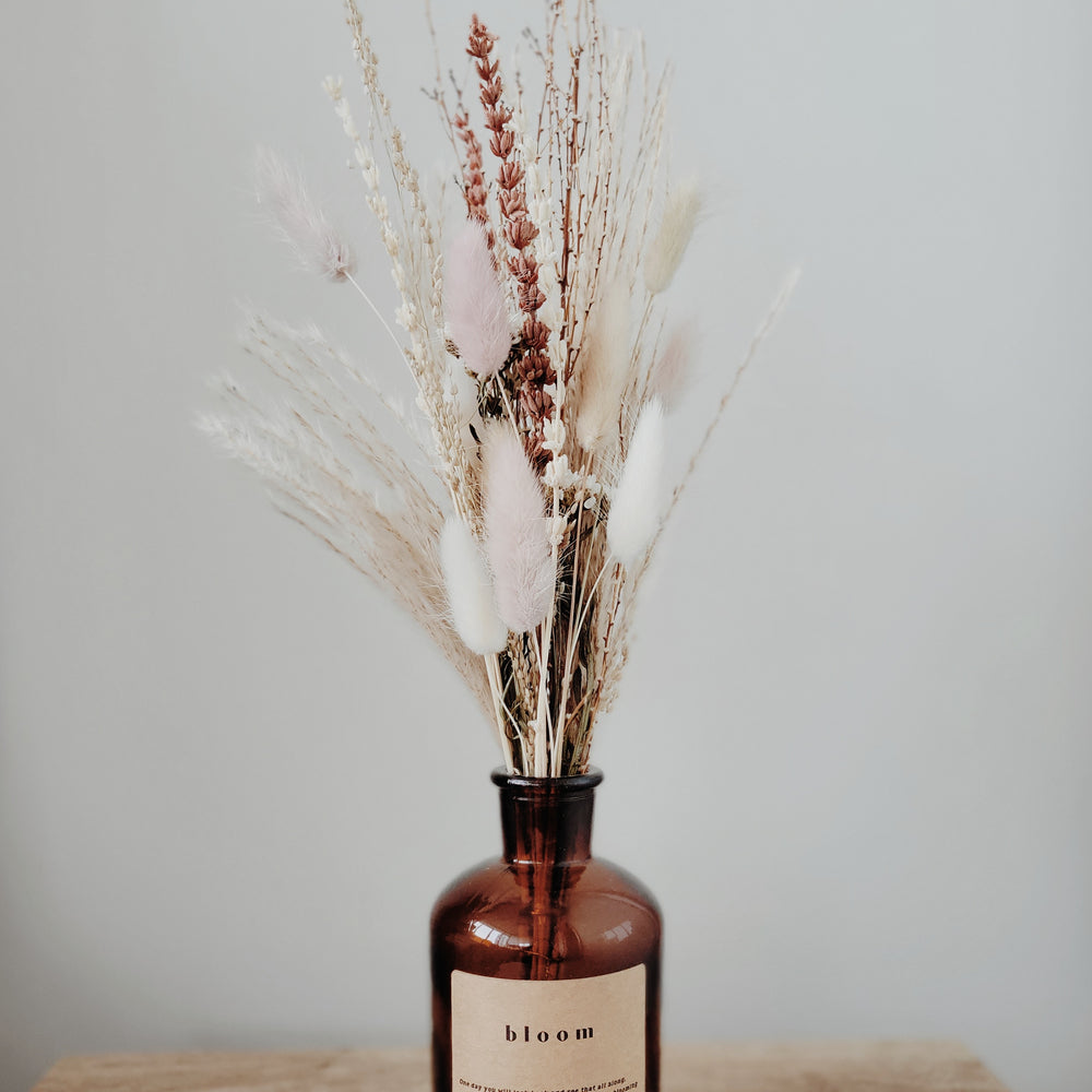 
                      
                        Dried Bouquet in Glass Vase
                      
                    