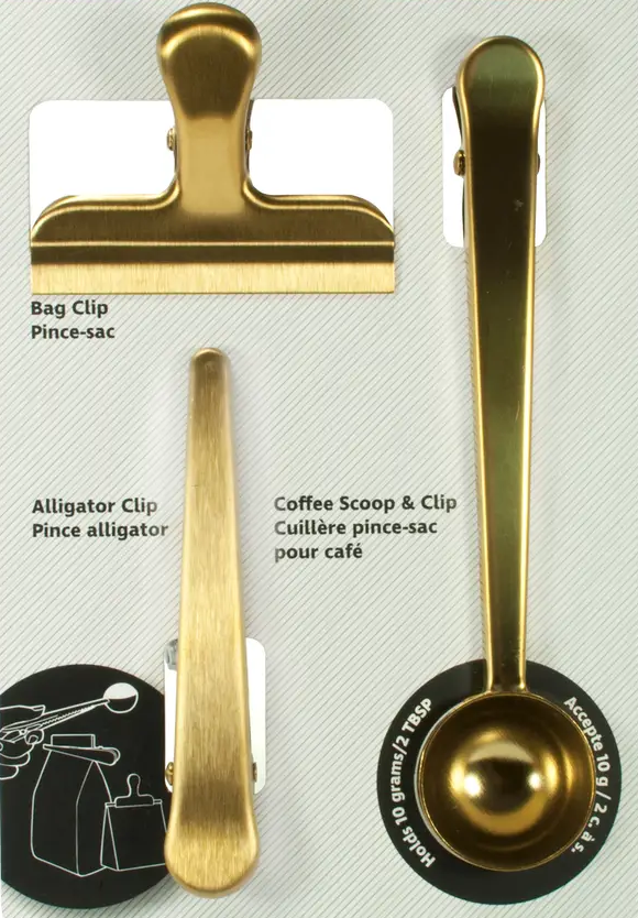 Coffee&Tea Clip - set of 3