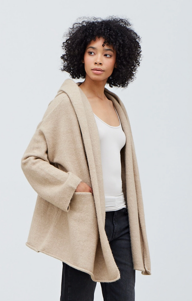 Hoodie Cardigan Sweater Butter Baker