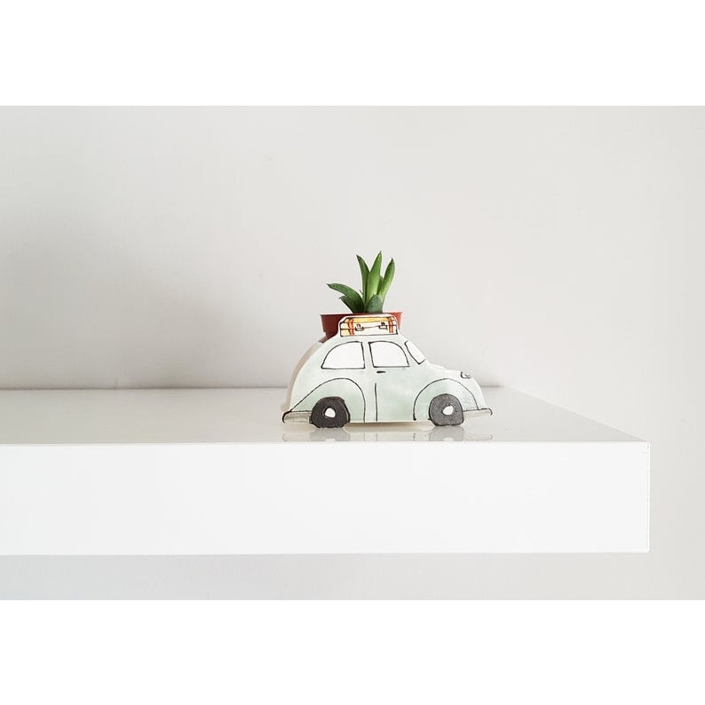 Ceramic Planter - Vintage VW Bugs