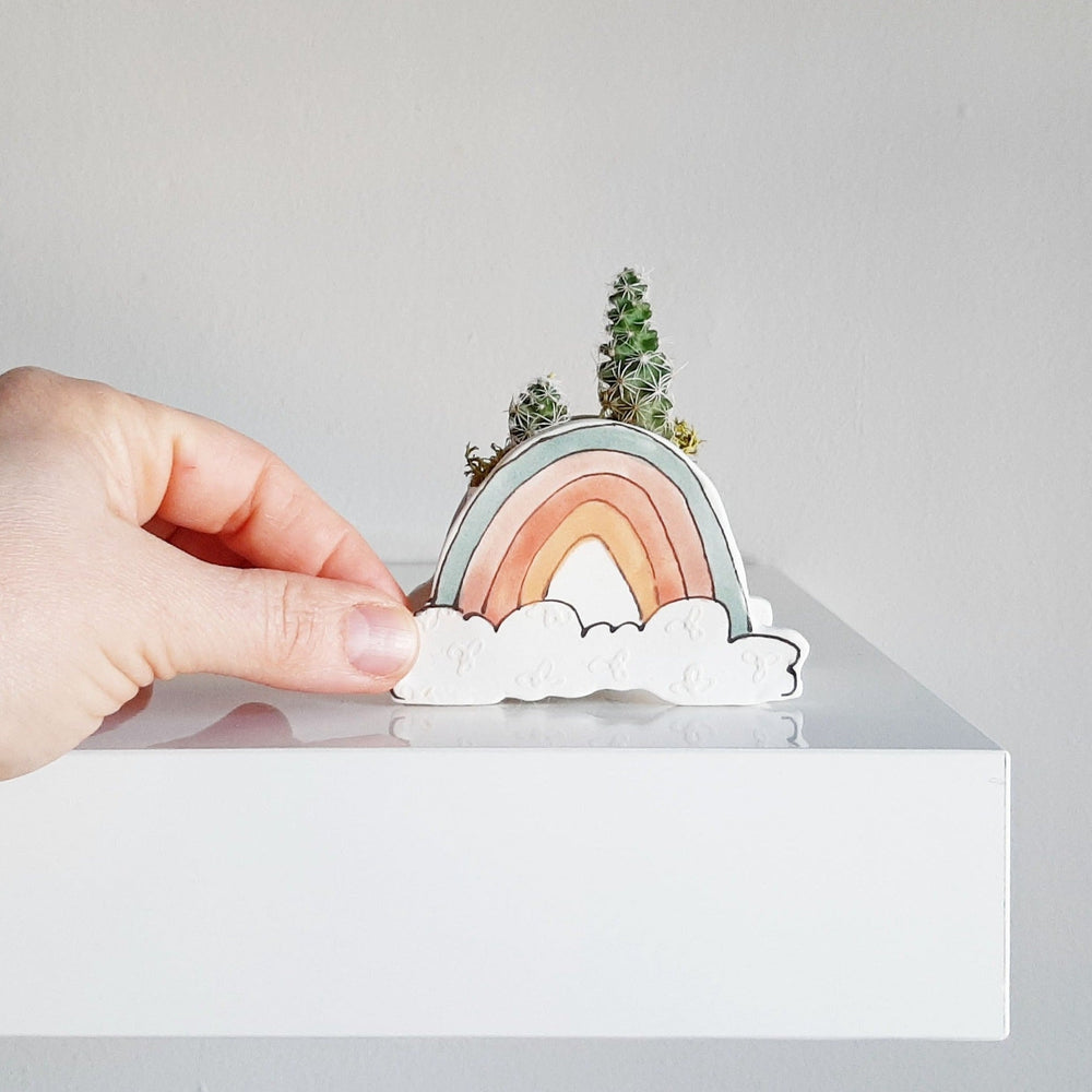 Ceramic Planter - Mini Rainbow