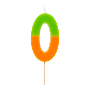 Multicolored Number Candles