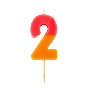 Multicolored Number Candles