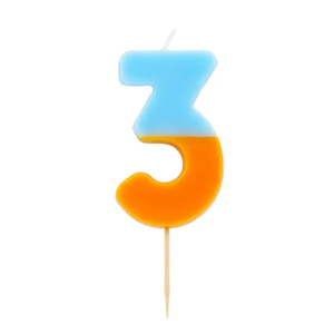 Multicolored Number Candles