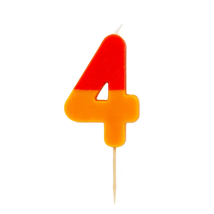 Multicolored Number Candles
