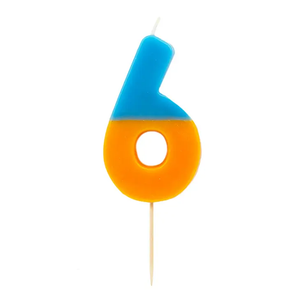 Multicolored Number Candles