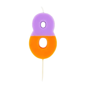 Multicolored Number Candles