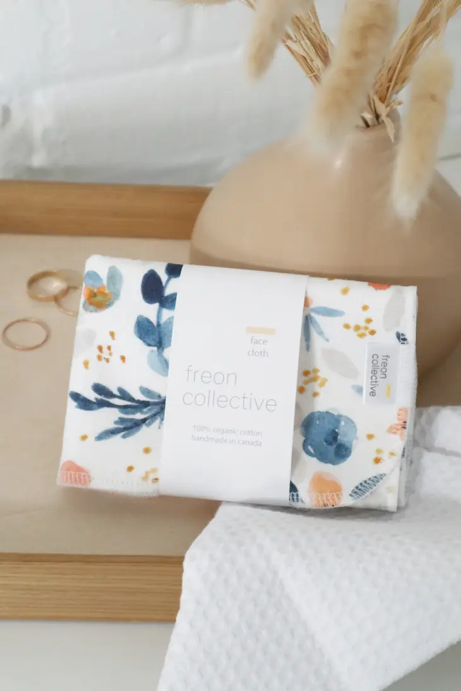 
                      
                        Organic Cotton Face Cloth - Fawn Florals
                      
                    