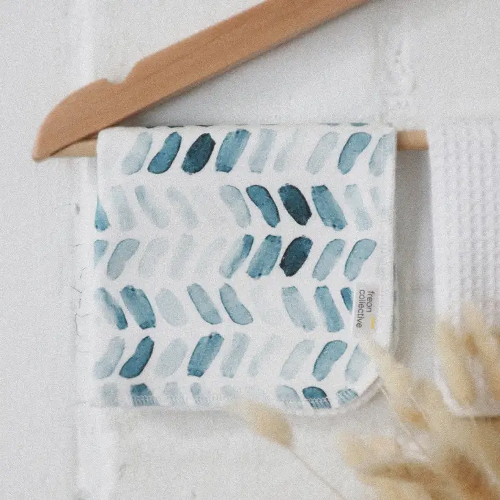 
                      
                        Organic Cotton Face Cloth - Watercolour Chevron
                      
                    