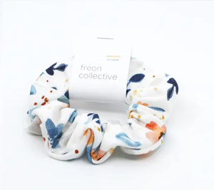 
            
                Load image into Gallery viewer, Organic Cotton Hair Scrunchie - Fawn Florals
            
        