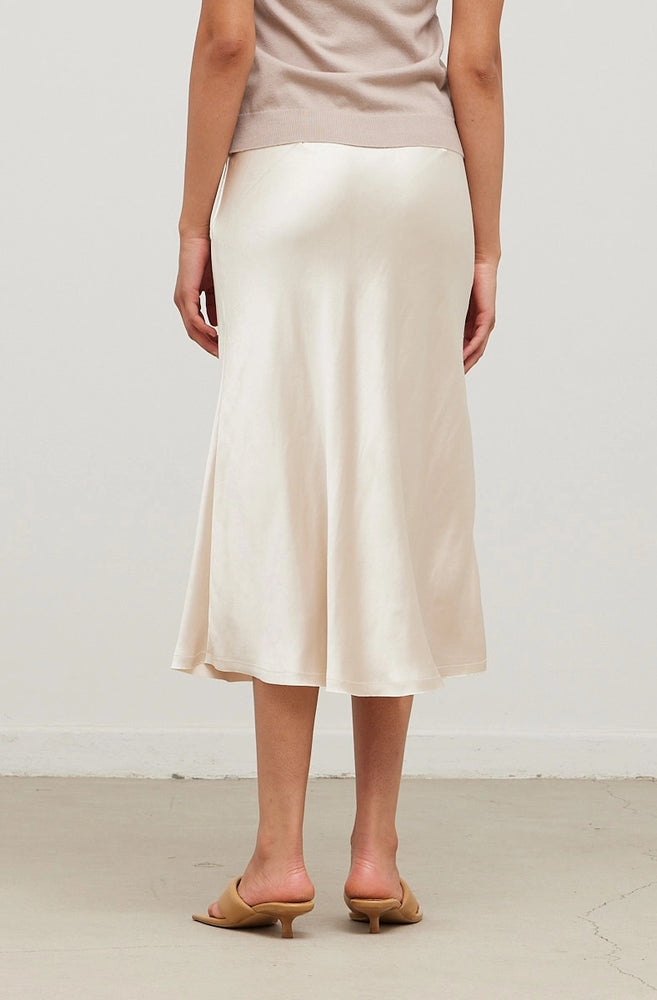 
            
                Load image into Gallery viewer, Satin Slip Skirt - Cream
            
        