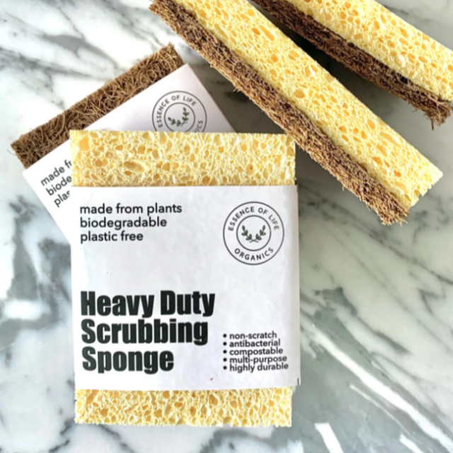 100% Plant-Based Heavy Duty Scrubbing Sponge
