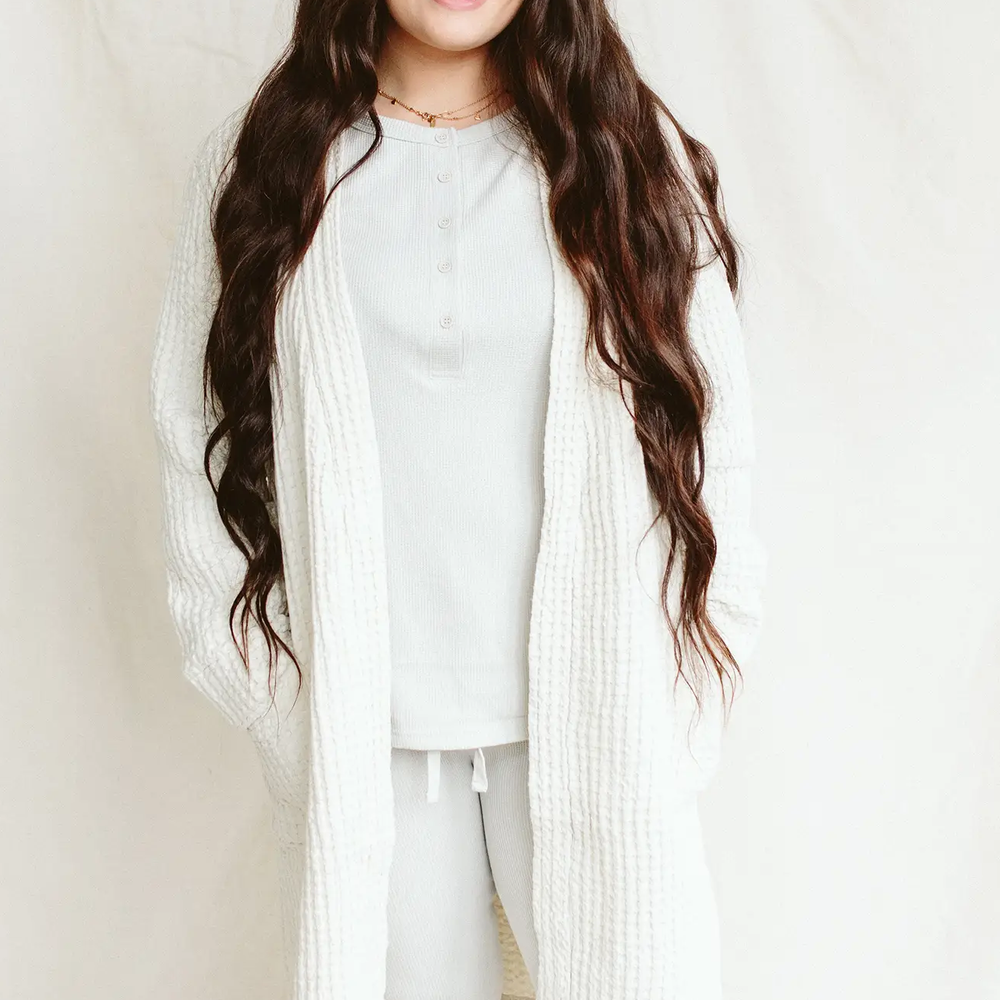 
                      
                        Organic Cotton Waffle Robe - Milk
                      
                    