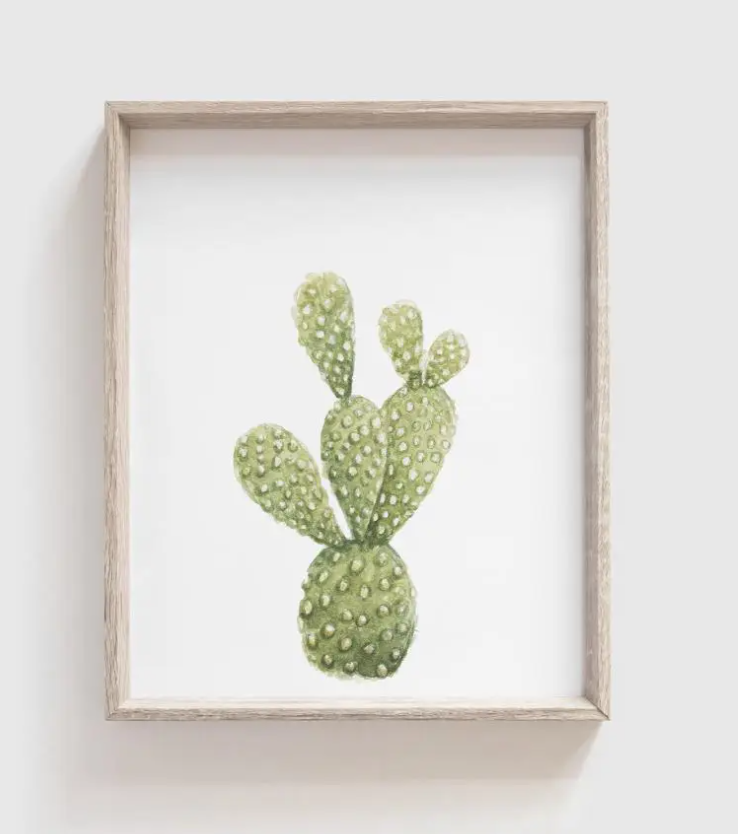 Prickly Pear Cactus Art Print