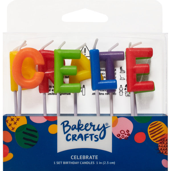 "CELEBRATE" Candle ( 9 letter candles)