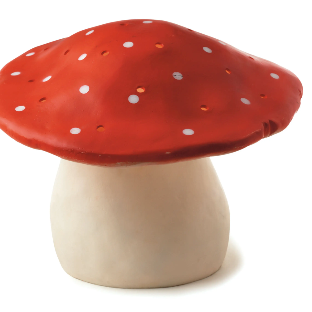 Red Mushroom Nightlight Large- hand painted