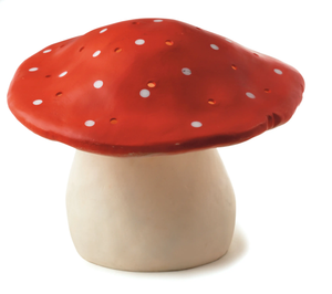 Red Mushroom Nightlight Large- hand painted