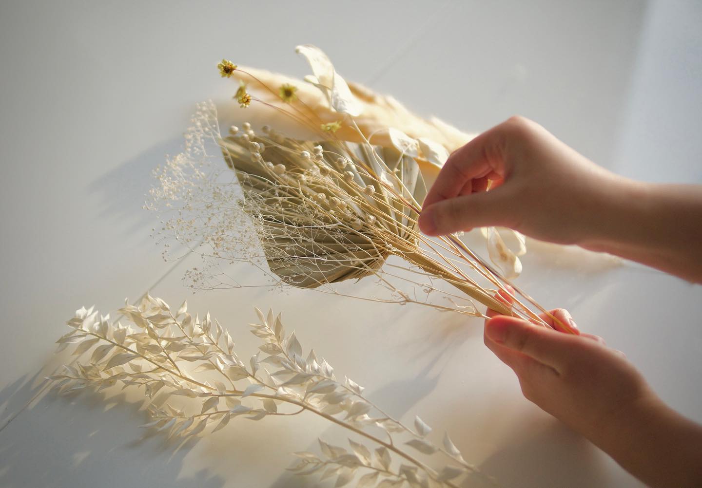 Dried Flowers - Pink Twig